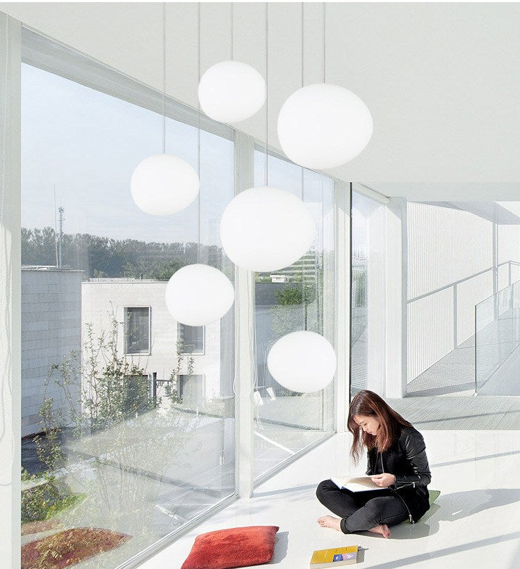 Modern Foscarini Gregg Pendant Lights Irregular Sphere-Shaped Frosted Lampshade