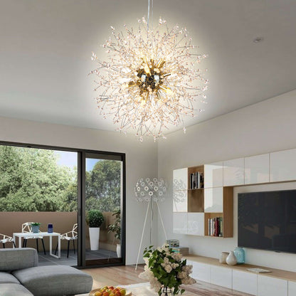 Starburst Chandelier Crystal Dandelion Shape 